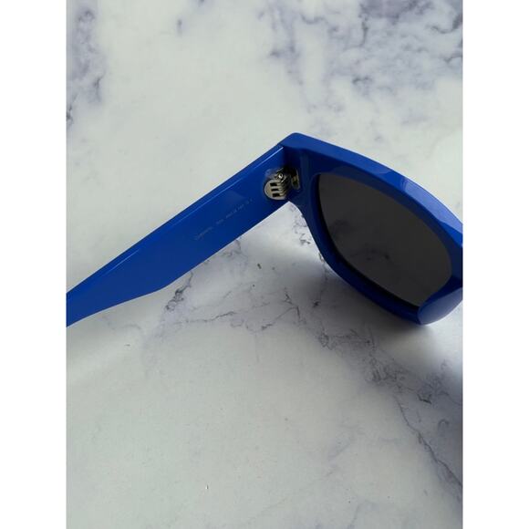 NEW Celine CL40197U Cat Eye Blue Logo Sunglasses - Picture 6 of 9